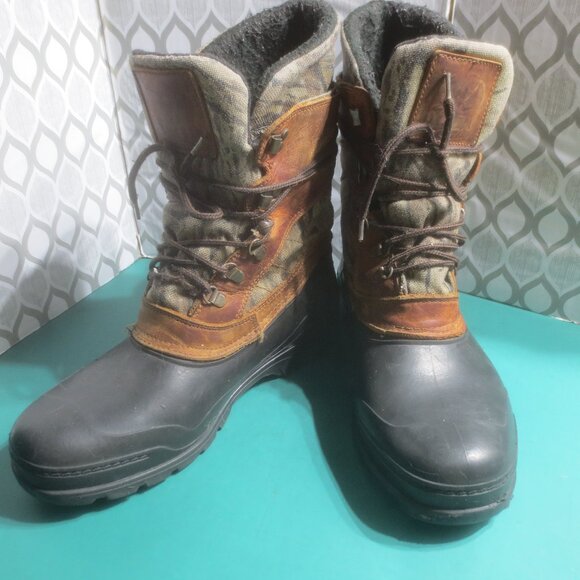 Arctic Trail Camo Hunting Rain Winter Boots Made in Canada - Size 9 Men's 11 W - Picture 1 of 16